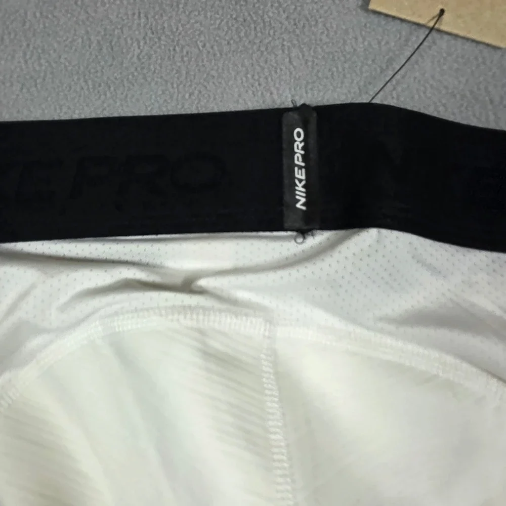 Nike leggings Mens Small White Skinny Mid Rise Nike Pro Stretch Solid